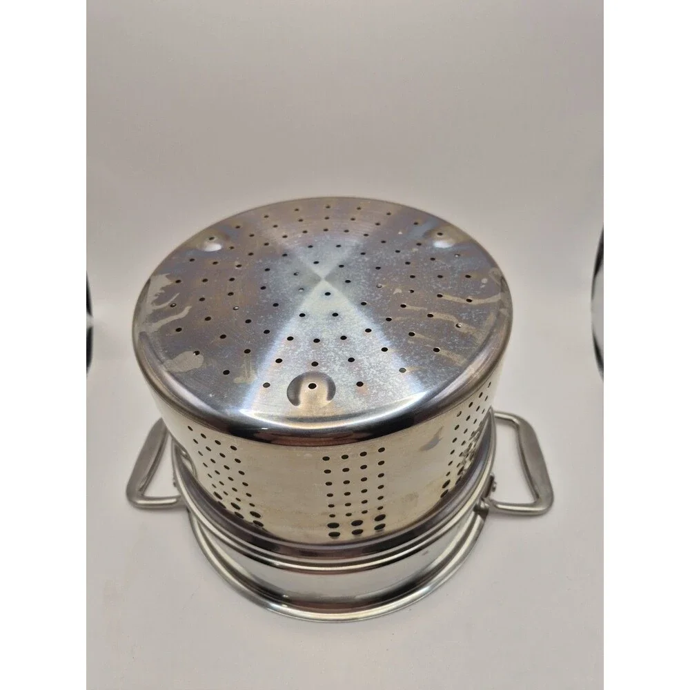 All-Clad Stainless Steel Pasta Strainer Colander Pot Insert 7